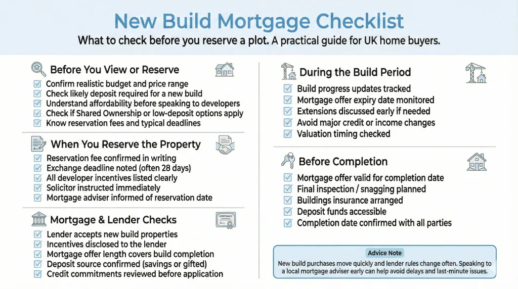 New Build Buying Checklist from Spolton Mortgages